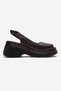 Laure Brown Genuine Leather Women's Wedge Sandals - 4