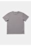 Regular Fit Round Neck Plain Men's Gray Short Sleeve T-Shirt - 5
