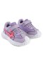Solid Sneaker Shoes With Velcro Closure - Purple - 2