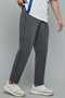 Solid Trakpants with Drawstring Waist - 5