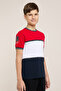 Color Block T-Shirt with Crew Neck and Short Sleeves - 4