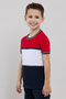 Color Block T-Shirt with Crew Neck and Short Sleeves - 4