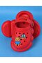 Clogs With Back Strap Closure & Bear Applique - Red - 6