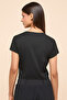 Logo Detail Active T-Shirt With Crew Neck and Short Sleeves - 6