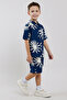 Patterned Shirt and Shorts Set - 3