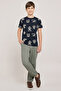Printed T-Shirt With Crew Neck and Short Sleeves - 2