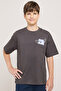 Printed T-Shirt with Crew Neck and Short Sleeves