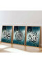 3 Piece Wooden Framed Living Room Hall Kitchen Islamic Painting Set Set3551 - 2