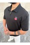 Wicker Polo Collar Detailed Half Zipper T-Shirt