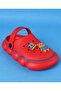 Clogs With Back Strap Closure & Bear Applique - Red - 3