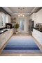 Sdt Ocean Blue and Ice White Transitional Woven Base Decorative Carpet Sdt646 - 2