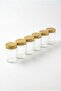 Glass Jar with Gold Lid Transparent Glass Storage Jar 355 Cc - 5