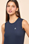 Logo Detail Sleeveless Active T-Shirt With Crew Neck - 6