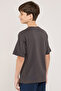 Printed T-Shirt with Crew Neck and Short Sleeves - 6