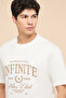 Typography Print T-Shirt with Crew Neck and Short Sleeves - 4