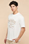 Typography Print T-Shirt with Crew Neck and Short Sleeves - 3