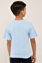 Embroidered T-Shirt with Crew Neck and Short Sleeves - 5