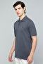 Solid Polo T-Shirt with Short Sleeves - 2
