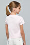 Appliqued Top with Crew Neck and Short Sleeves - 6