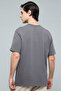 Embossed Print T-Shirt with Crew Neck and Short Sleeves - 4