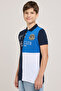 Color Block Polo T-Shirt With Short Sleeves - 2