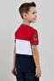 Color Block T-Shirt with Crew Neck and Short Sleeves - 6