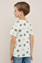 Printed T-Shirt with Crew Neck and Short Sleeves - 6
