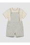 Striped Baby Boy Salopet and T-Shirt Set for Style Seekers from Uzg Store