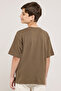 Print Detail T-Shirt With Crew Neck and Short Sleeves - 6