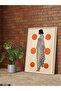 Dot Pattern Minimalist Women's One-Piece Wooden Framed Painting