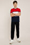 Color Block T-Shirt with Crew Neck and Short Sleeves - 2