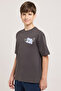 Printed T-Shirt with Crew Neck and Short Sleeves - 2