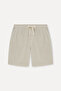 Men's Stone Color Textured Straight Fit Shorts