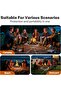 22” Portable Fire Pit Foldable Stainless Steel Mesh BBQ Camping Picnic Bonfire Heater - 5