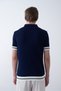 Knitwear Polo Collar T-Shirt - Premium Ribbed Detail - 3