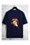 Arkada Lip Printed Oversize T-Shirt