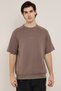 Embroidery Detail T-Shirt with Crew Neck and Short Sleeves