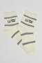 3 Pack Patterned Crew Socks - 4