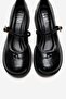 Luanda Black Strappy Women's Thick Heeled Mary Jane Shoes - 2