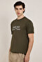 Typography Print T-Shirt with Crew Neck and Short Sleeves - 5
