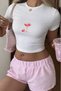 -Women's Summer Crop T-Shirt Slim Fit Lightweight Fabric Comfortable and Stylish