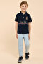 Embroidered Polo T-Shirt with Short Sleeves - 3