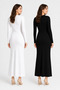 Super Economical Pack of 2 One Piece Long Dress Long Sleeve Flexible Knitted Stylish - 3
