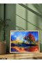 Colorful Tree One Piece Wooden Framed Painting - 2