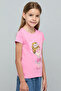 Graphic Print T-Shirt with Crew Neck and Short Sleeves - 6