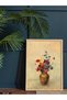 Flower in Vase One Piece Wooden Framed Painting - 4