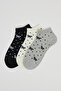 3 Pack Patterned Ankle Socks