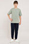 Print Detail T-Shirt With Crew Neck and Short Sleeves - 3