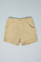 Solid Shorts with Button Closure