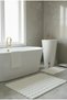 Rabbit Hair Cream Toilet Seat Set Bathroom Mat Non-Slip Tpr Base Washable Set of 2 40X60-60X100 - 6